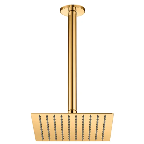 GPD Ankastre Duş Başlığı Tavandan 200x200 Gold Pvd ADS17-A