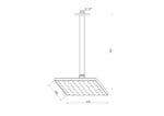 GPD Ankastre Duş Başlığı Tavandan 200x200 Krom ADS10
