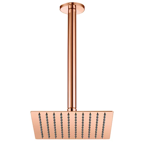 GPD Ankastre Duş Başlığı Tavandan 200x200 Rose Gold Pvd ADS17-R