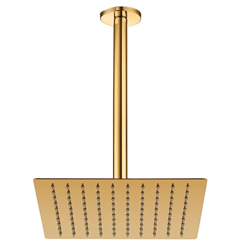 GPD Ankastre Duş Başlığı Tavandan 250x250 Gold Pvd ADS19-A