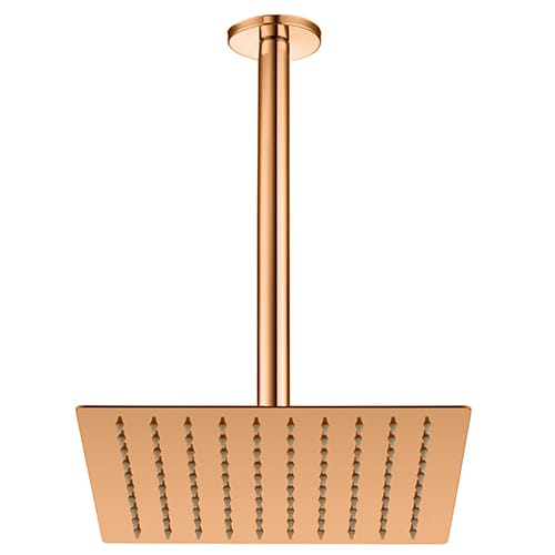 GPD Ankastre Duş Başlığı Tavandan 250x250 Rose Gold Pvd ADS19-R