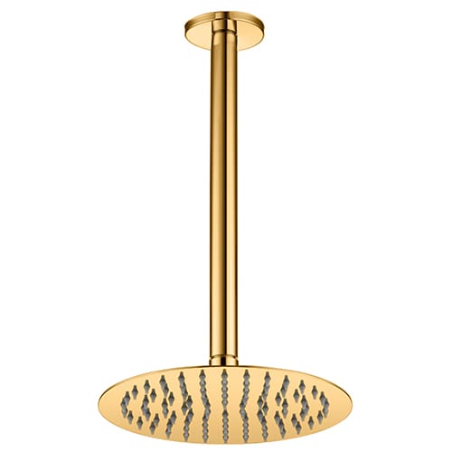 GPD Ankastre Duş Başlığı Tavandan Ø200 Gold Pvd ADS18-A