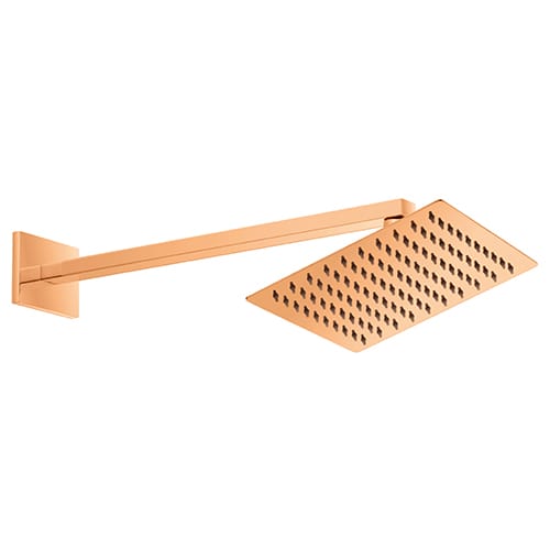 GPD Ankastre Duş Seti Duvardan 200x200 Rose Gold Pvd ADS27-R