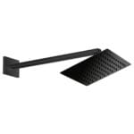 GPD Ankastre Duş Seti Duvardan 200x200 Siyah ADS27-S