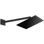 GPD Ankastre Duş Seti Duvardan 250x250 Siyah ADS29-S