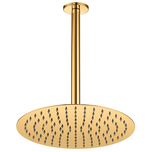 GPD Ankastre Duş Seti Tavandan Ø300 Gold Pvd ADS22-A