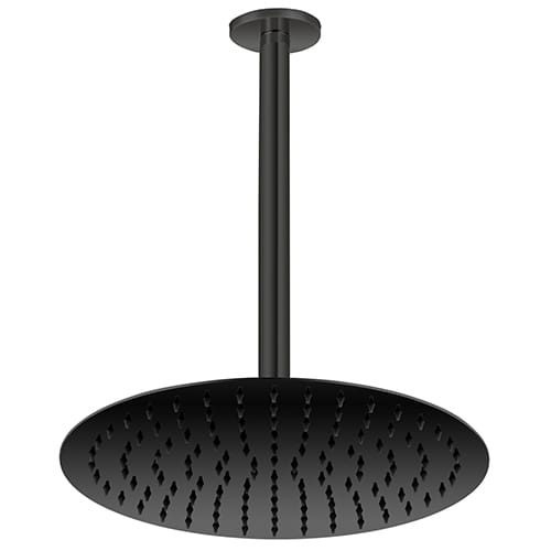 GPD Ankastre Duş Seti Tavandan Ø300 Siyah ADS22-S