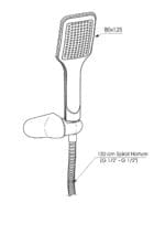 GPD Askılı Duş Seti Tek Fonksiyonlu 80x125 Krom DST37