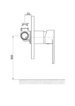 GPD Atros Ankastre Duş Bataryası Krom MAD65