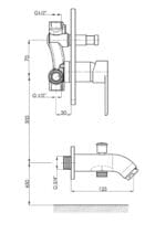 GPD Atros Tam Ankastre Banyo Bataryası Krom MTA65
