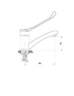 GPD Doktor/Bedensel Engelli Döner Lavabo Bataryası Krom MDL45