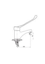 GPD Doktor/Bedensel Engelli Lavabo Bataryası Krom MLB45