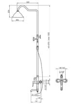GPD Duş Seti Tek Fonksiyonlu El Duşu Ø206 Krom DST27