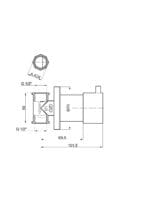 GPD Espina Ankastre Ara Kesme Vanası 1/2 Büyük Volan Krom AAK71