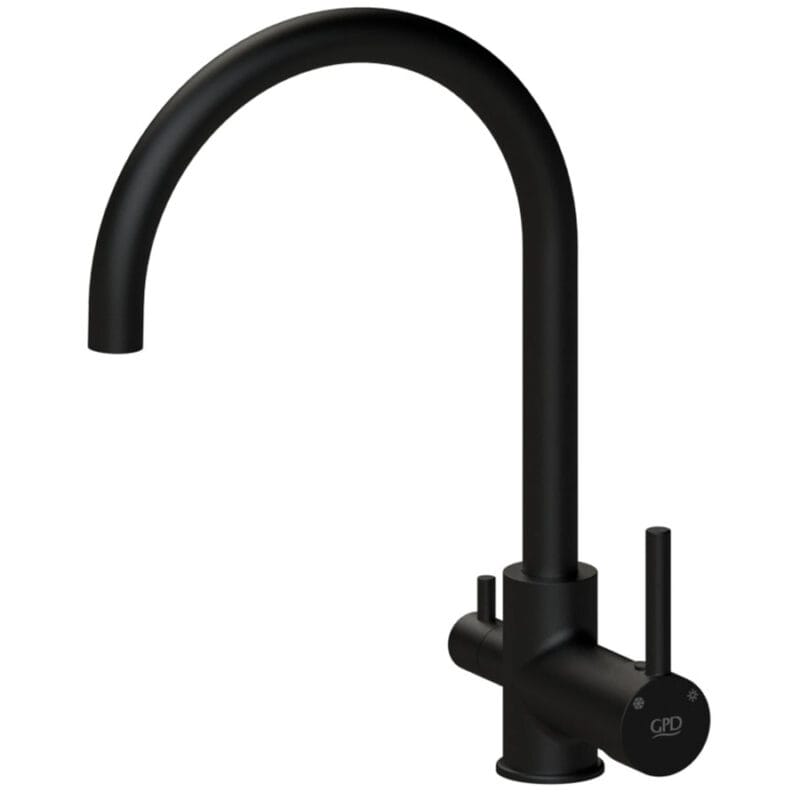 GPD Espina Arıtma Çıkışlı Eviye Bataryası Siyah MAR70-S