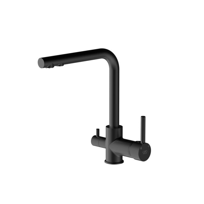 GPD Espina Arıtma Çıkışlı Eviye Bataryası Siyah MAR71-S