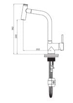 GPD Espina Spiralli Eviye Bataryası Krom MES71