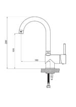 GPD Espina Tek Gövde Lavabo Bataryası Krom MTL70