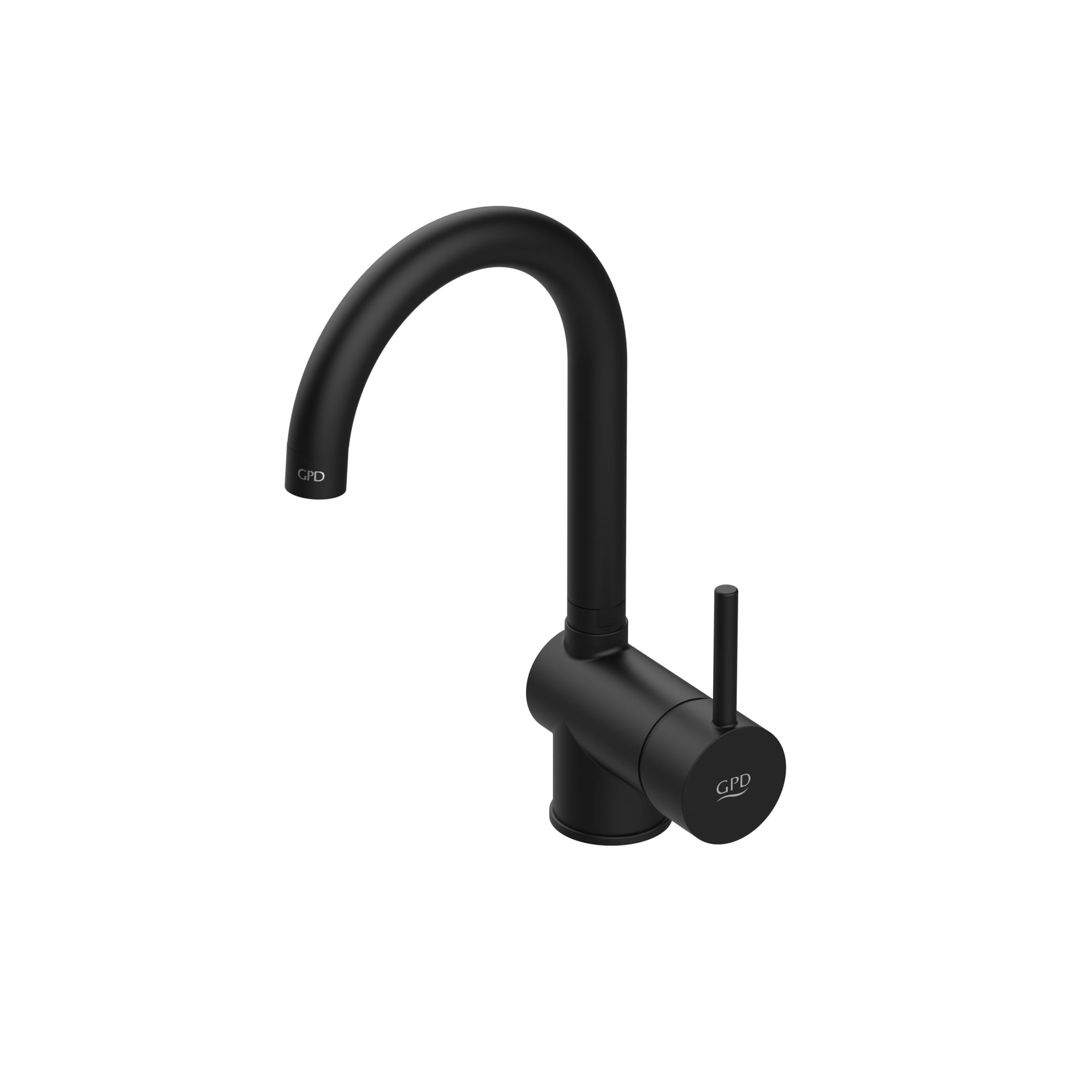 GPD Espina Tek Gövde Lavabo Bataryası Siyah MTL70-S GPD Espina Tek Gövde Lavabo Bataryası Siyah MTL70-S