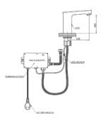 GPD Fotoselli Lavabo Bataryası Tek Su Girişli Krom FLB13-2