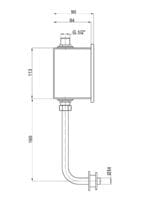 GPD Fotoselli Pisuvar Bataryası Sıva Altı Krom FPB02