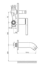 GPD Gildo Ankastre Banyo Bataryası Krom MAB165