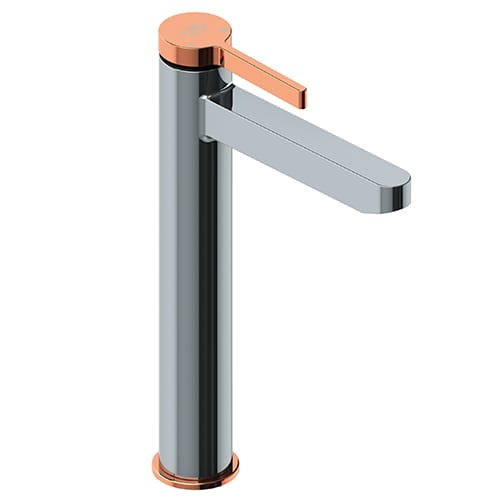 GPD Gildo Set Üstü Lavabo Bataryası Krom-Rose Gold MSL165-K-R GPD Gildo Set Üstü Lavabo Bataryası Krom-Rose Gold MSL165-K-R