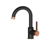 GPD Gildo Tek Gövde Lavabo Bataryası Siyah-Rose Gold MTL165-S-R