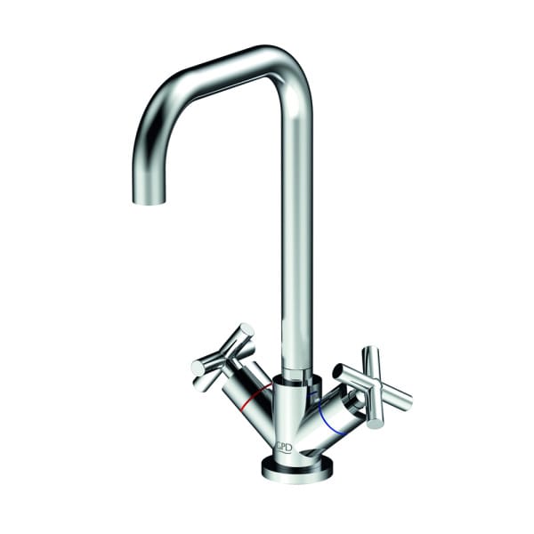 GPD Nino Döner L Borulu Eviye Bataryası Krom LEB05