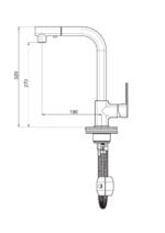 GPD Pedra Spiralli Eviye Bataryası Krom MES160