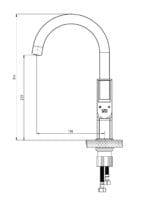 GPD Quadro Tek Gövde Eviye Bataryası Krom MTE190