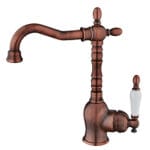 GPD Retro Tek Gövde Lavabo Bataryası Bakır Oksit Kaplama MTL180-B