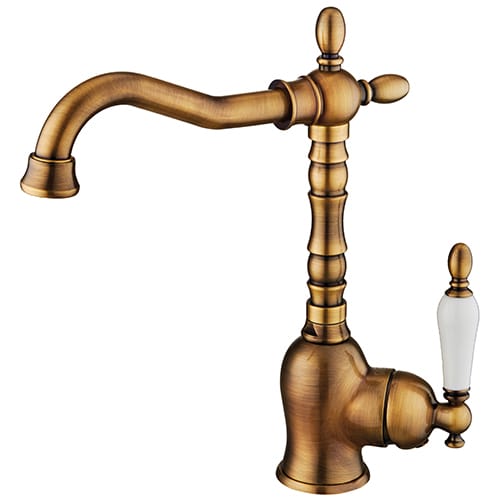 GPD Retro Tek Gövde Lavabo Bataryası Sarı Oksit Kaplama MTL180-SO GPD Retro Tek Gövde Lavabo Bataryası Sarı Oksit Kaplama MTL180-SO