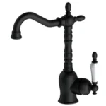 GPD Retro Tek Gövde Lavabo Bataryası Siyah MTL180-S