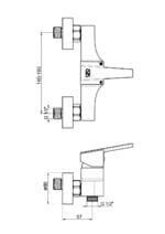 GPD Ritmo Duş Bataryası Krom MDB85