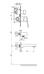 GPD Ritmo Mix Çevirmeli Ankastre Batarya Tsen817 Krom MCA86