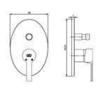 GPD Solus Ankastre Batarya Sıva Üstü Grubu Krom SUG55