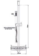 GPD Sürgülü Duş Seti Tek Fonksiyonlu Ø32 Krom DST62