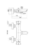 GPD Termostatik Banyo Bataryası Krom TBB02