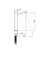 GPD Tulio Set Üstü Lavabo Bataryası Krom MSL135