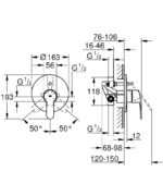 Grohe Ankastre Banyo/Duş Bataryası İç Gövde