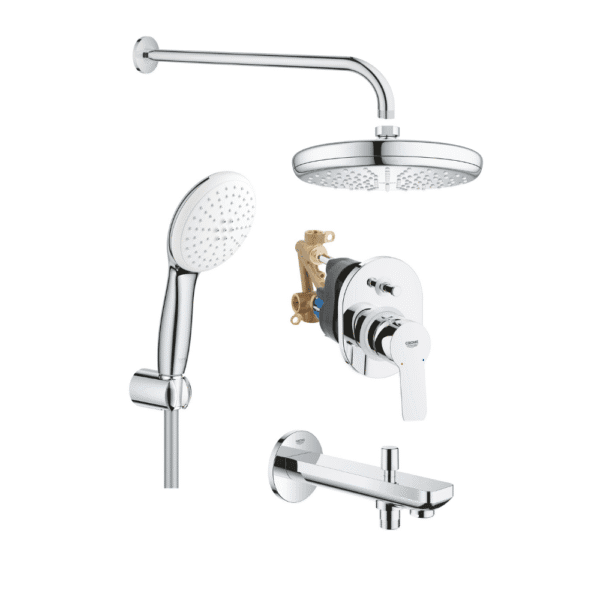 Grohe BauEdge Tempesta BauContemporary Ankastre Duş Seti
