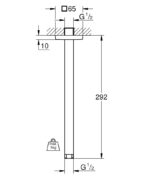 Grohe Duş Başlığı Dirseği, 292 mm