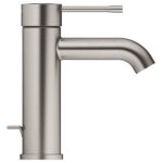 Grohe Essence New Lavabo Bataryası, Sifon Kumandalı, Fırçalı Sert Grafit
