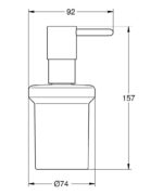 Grohe Essentials Duvara Monte Sıvı Sabunluk (Tutacağı Hariç), Mat Siyah