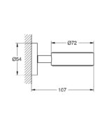 Grohe Essentials Sabunluk Tutacağı, Mat Siyah