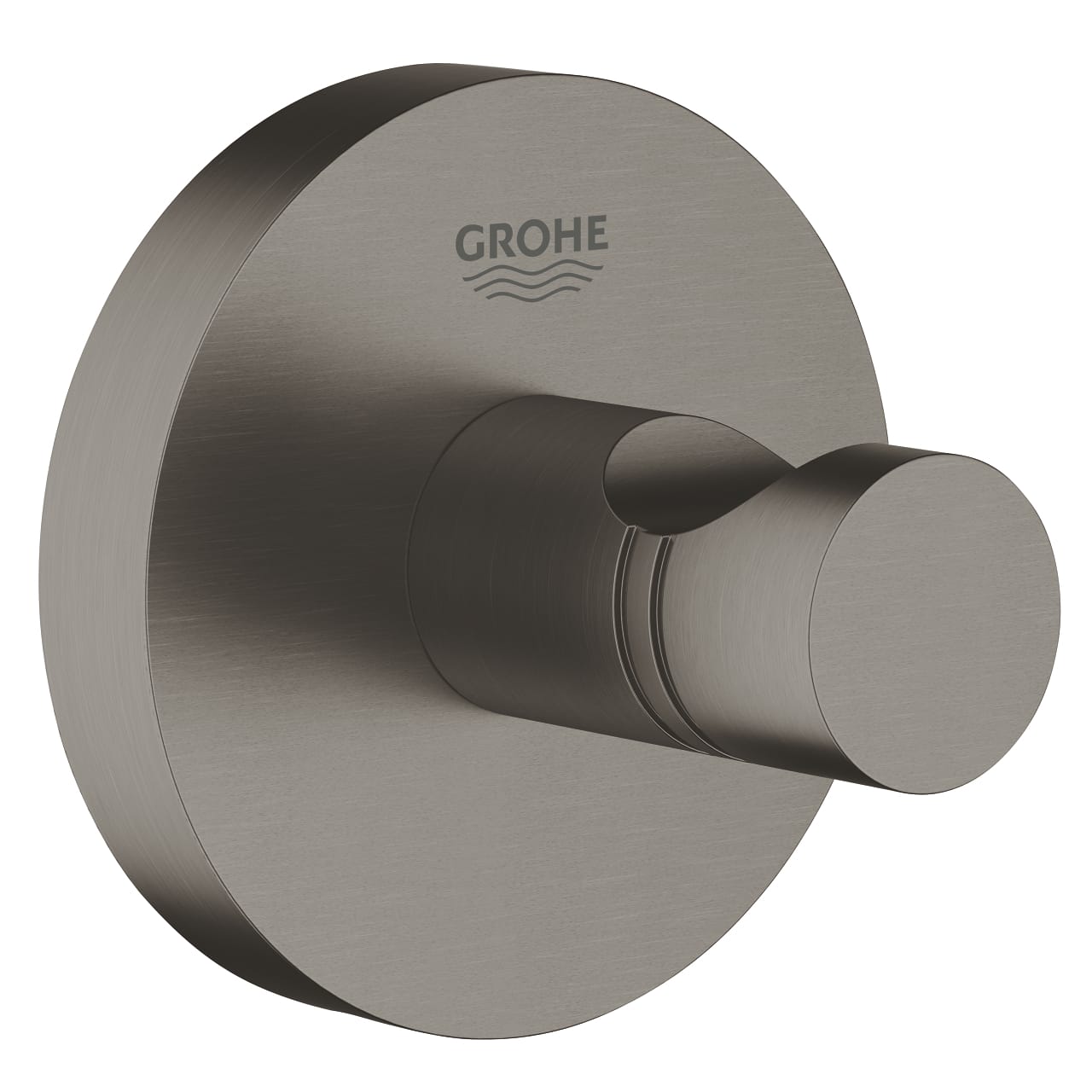 Grohe Essentials Tekli Havlu/Bornoz Askısı, Fırçalı Sert Grafit Grohe Essentials Tekli Havlu/Bornoz Askısı, Fırçalı Sert Grafit