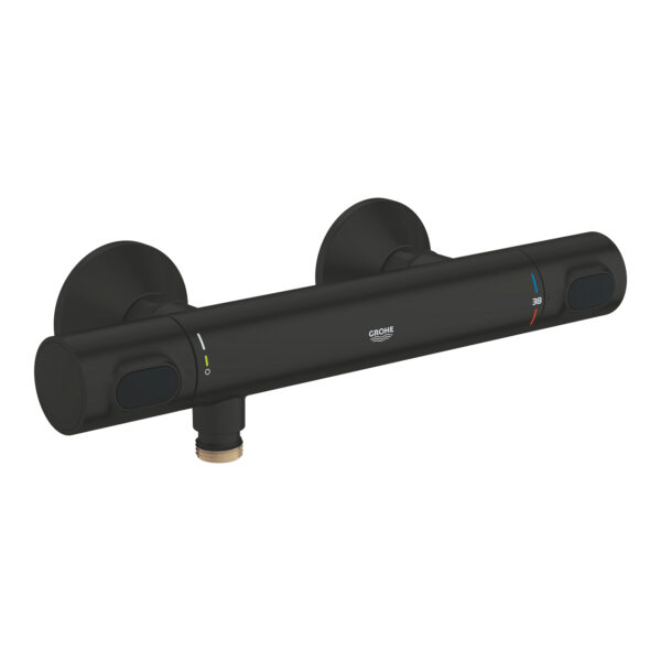 Grohe Grohtherm 500 Termostatik Duş Bataryası, Mat Siyah