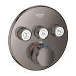 Grohe Grohtherm SmartControl Ankastre Termostatik Banyo/Duş Bataryası (Sıva Üstü Grubu), 3 Yollu, Sert Grafit
