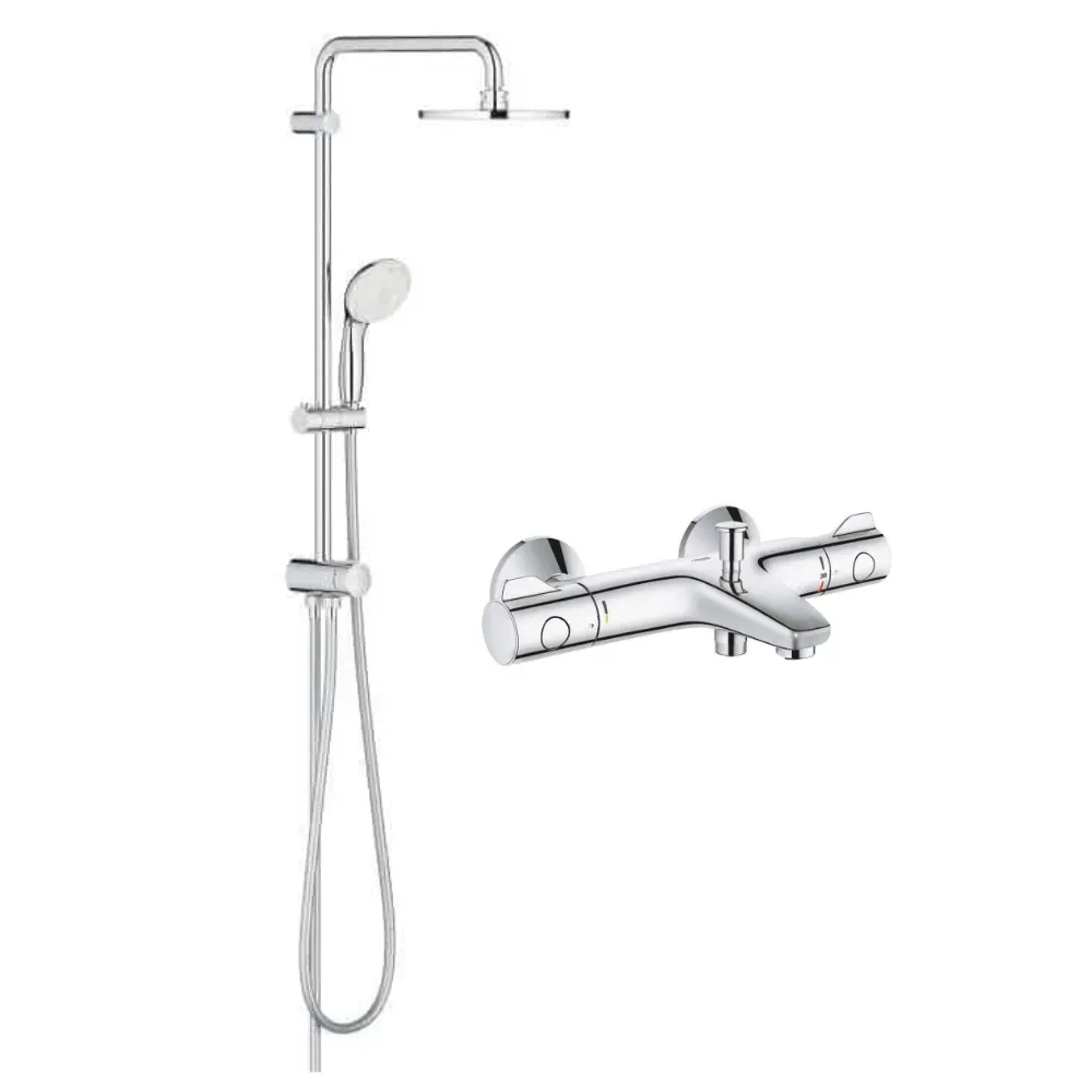 Grohe New Tempesta Grohterm Termostatik Banyo Bataryalı Duş Seti Grohe New Tempesta Grohterm Termostatik Banyo Bataryalı Duş Seti